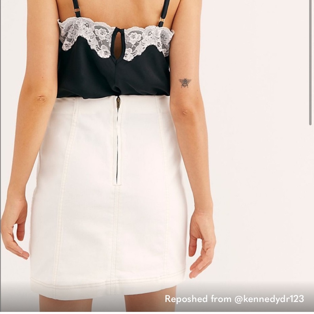 Modern Femme Demi Mini Skirt White - Picture 2 of 5
